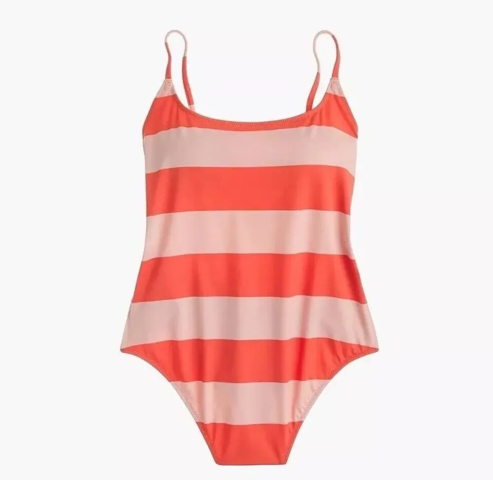 J. Crew Striped One Piece Swimsuit Size XL NWT